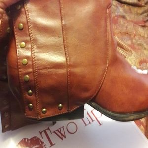 Cognac long Boot